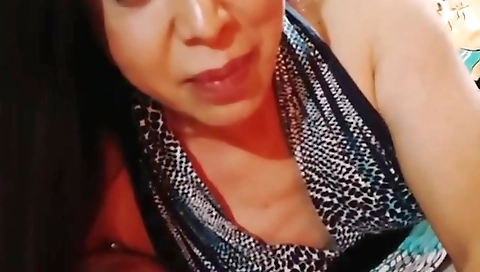 Busty shemale with a big booty 2nd time fells off with a dildo