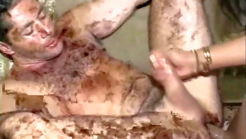 Shemale with a huge tits gets fucked in a homemade video