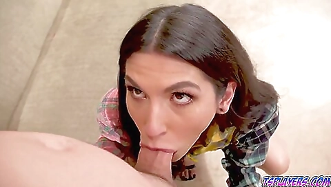 Big ass brunette baby gets a big anal creampie for her porn vid